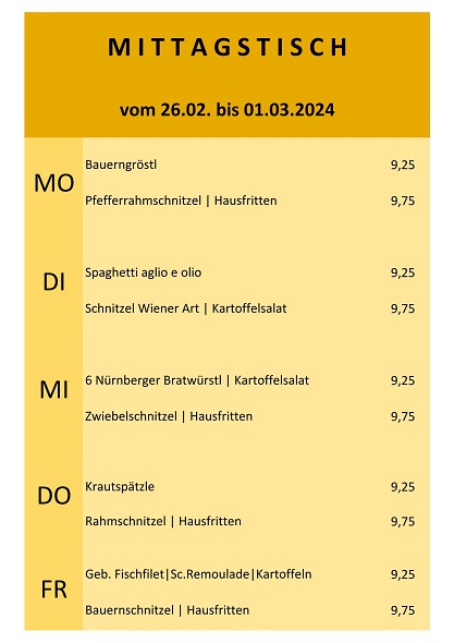 Mittagskarte City Braust bl