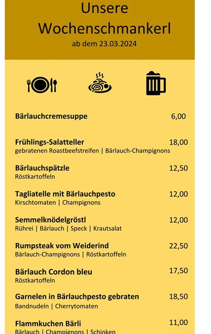 Wochenkarte City Braust bl